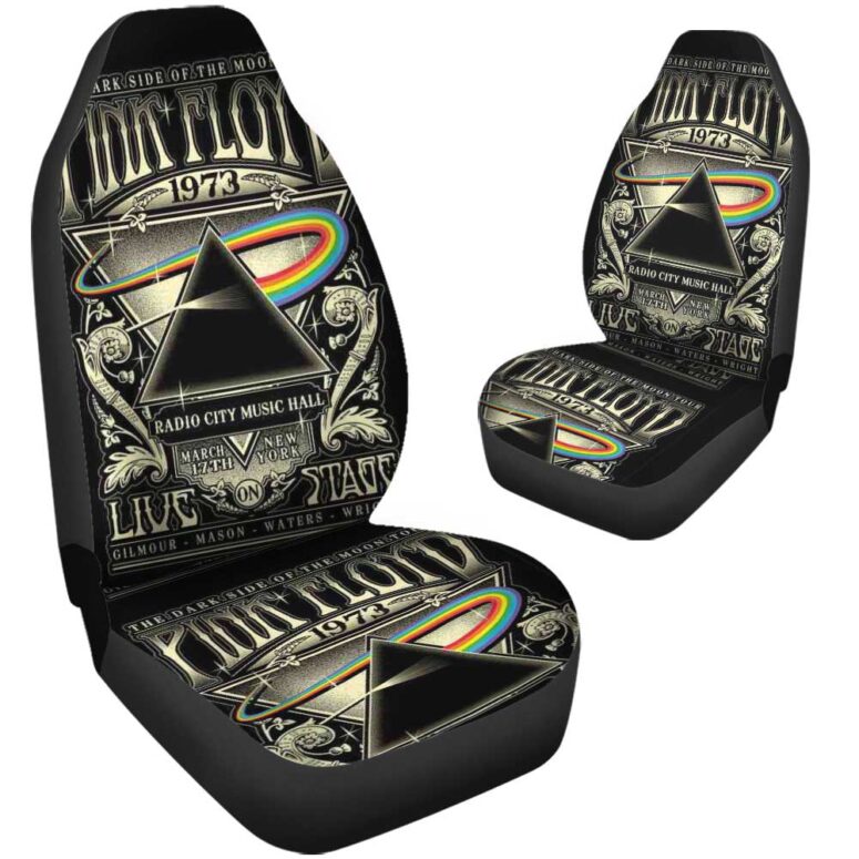 Pink Floyd Car Seat Cover Airbag Compatible - Tour 1973 Radio City Music Hall Concert New York