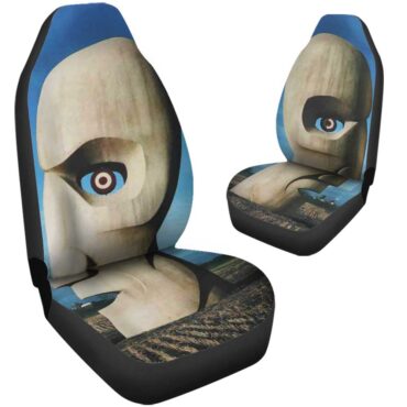 Pink Floyd Car Seat Cover Airbag Compatible - Division Bell Stone Heads