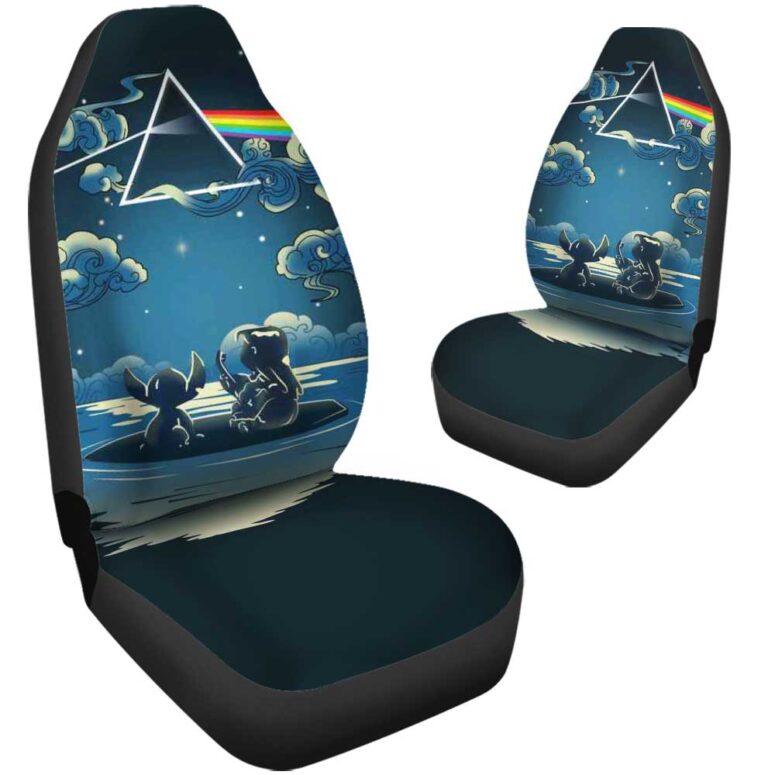 Pink Floyd Car Seat Cover Airbag Compatible - Lilo And Stitch Starry Sky Pink Floyd Car Seat Cover Airbag Compatible - Lilo And Stitch Starry Sky