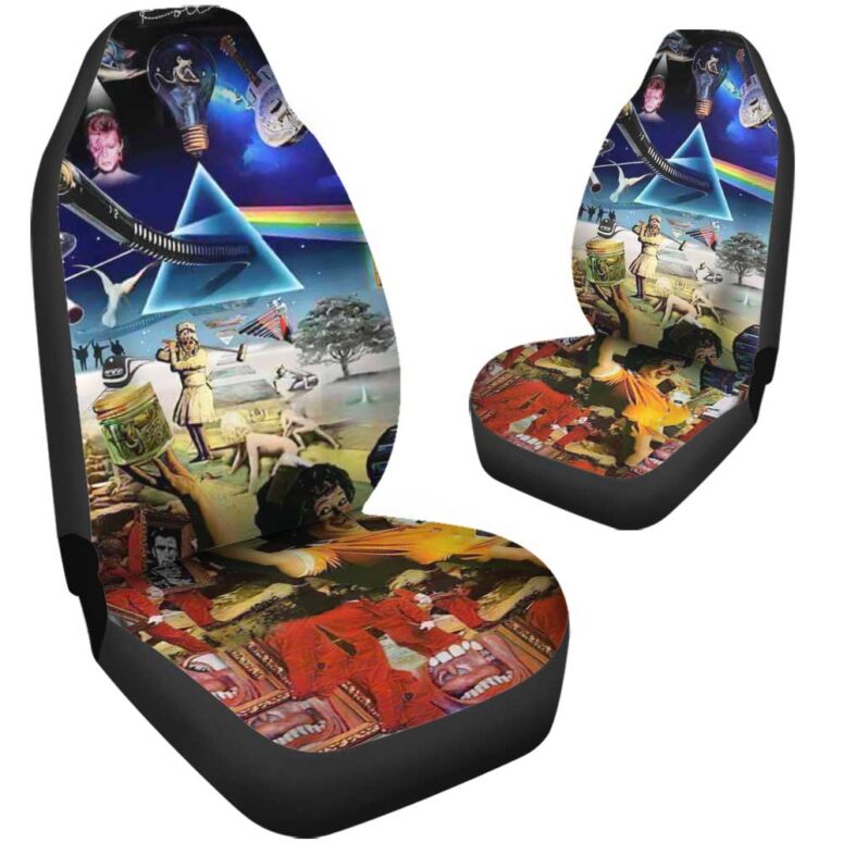 Music is always by your side Pink Floyd Car Seat Cover Airbag Compatible
