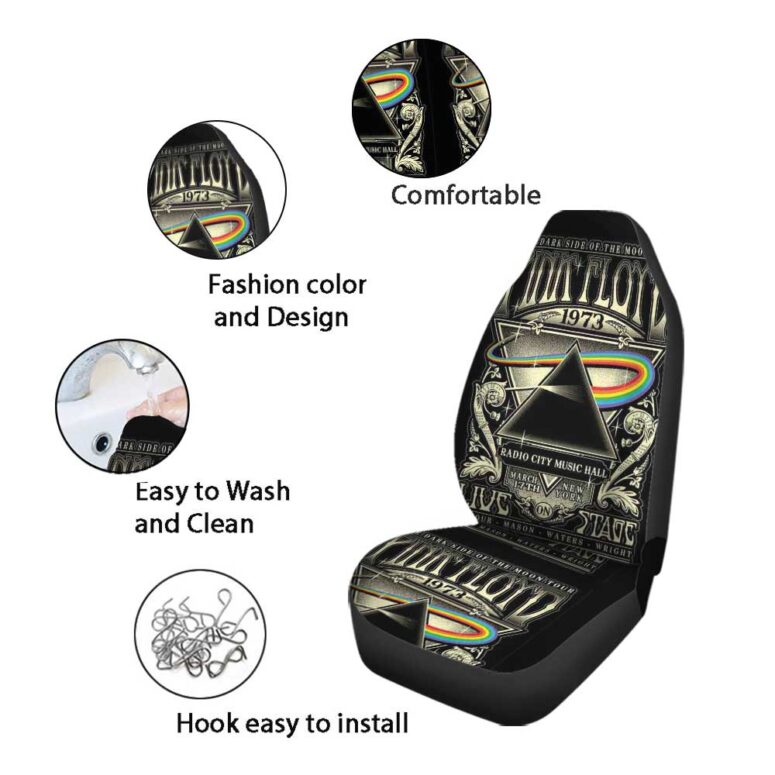 Pink Floyd Car Seat Cover Airbag Compatible - Tour 1973 Radio City Music Hall Concert New York