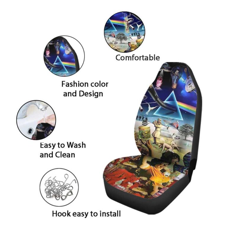Music is always by your side Pink Floyd Car Seat Cover Airbag Compatible