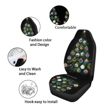 Pink Floyd Car Seat Cover Airbag Compatible - Holiday Tree