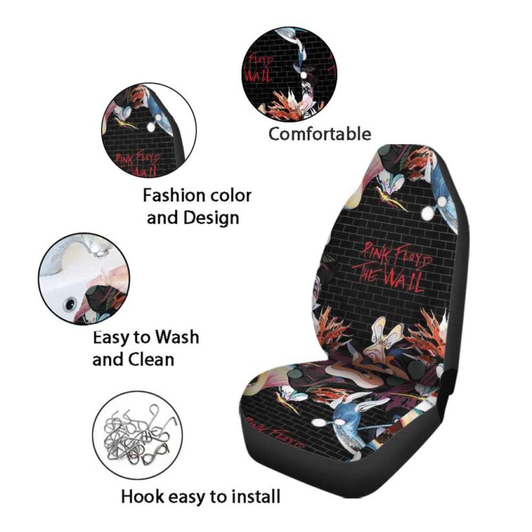 Pink Floyd Car Seat Cover Airbag Compatible - The Wall Immersion Pink Floyd Car Seat Cover Airbag Compatible - The Wall Immersion