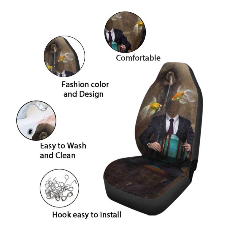 Pink Floyd Car Seat Cover Airbag Compatible - Swimming In A Fish Bowl