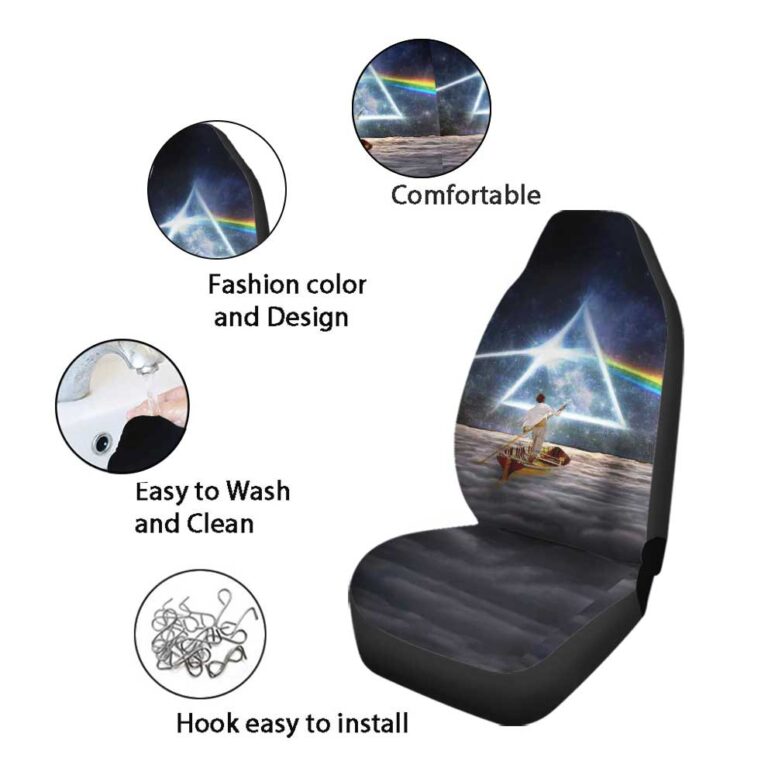 Pink Floyd Car Seat Cover Airbag Compatible - The Endless River x DSOTM Pink Floyd Car Seat Cover Airbag Compatible - The Endless River x DSOTM