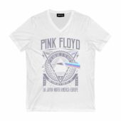 Dark Side Of The Moon – Tour 1972 – Emp – White Version Pink Floyd Front Vneck White 2 - OtherBrick
