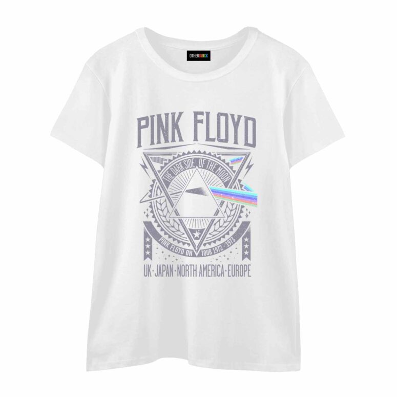 Dark Side Of The Moon - Tour 1972 - EMP - White Version Pink Floyd Shirt Dark Side Of The Moon - Tour 1972 - EMP - White Version Pink Floyd Shirt
