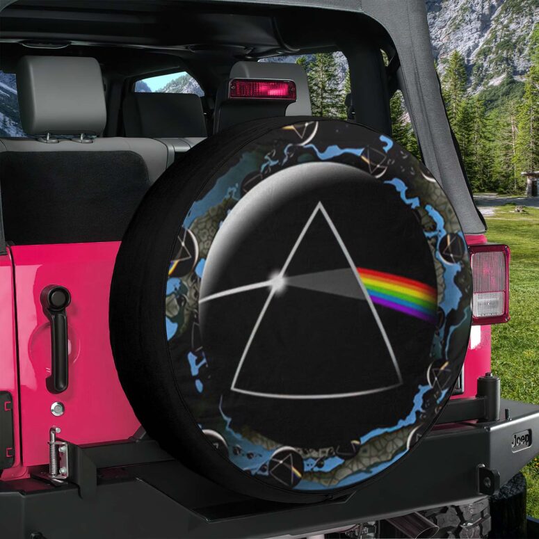 Good bye Blue Sky - Dark Side Of the Moon Pink Floyd Spare Tire Cover Good bye Blue Sky - Dark Side Of the Moon Pink Floyd Spare Tire Cover