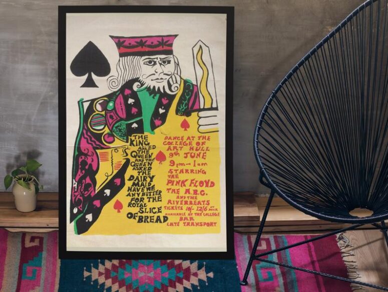 King of Spades The Pink Floyd Promo Vintage Canvas King of Spades The Pink Floyd Promo Vintage Canvas