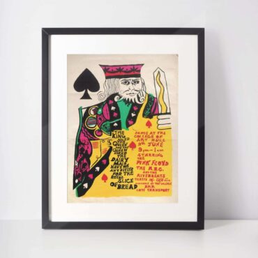 King of Spades The Pink Floyd Promo Vintage Canvas King of Spades The Pink Floyd Promo Vintage Canvas