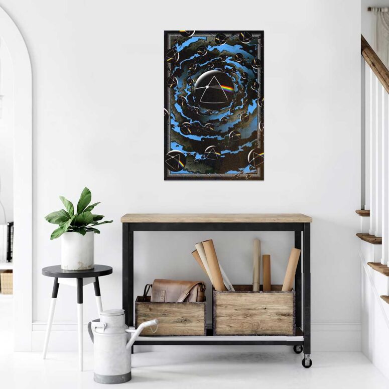 Good bye Blue Sky Dark Side Of the Moon Pink Floyd Metal Sign