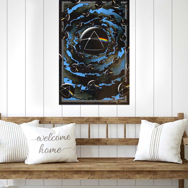 Good bye Blue Sky Dark Side Of the Moon Pink Floyd Metal Sign