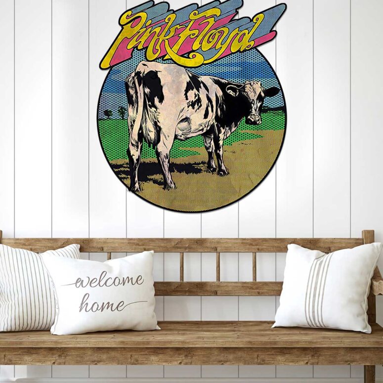 Pink Floyd Distant Bells Atom Heart Mother Shirt Metal Sign