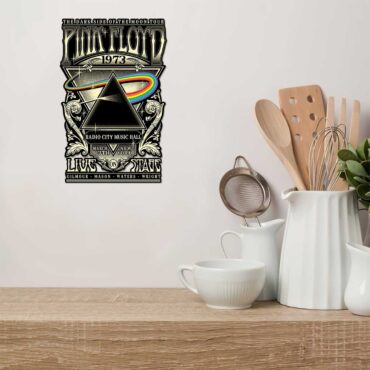 Dark Side of The Moon Tour 1973 Radio City Music Hall Concert New York Pink Floyd Metal Sign