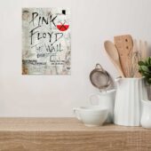 Vintage The Wall Original Vintage Tour Pink Floyd Poster for Dortmund Germany 1981 Metal Sign