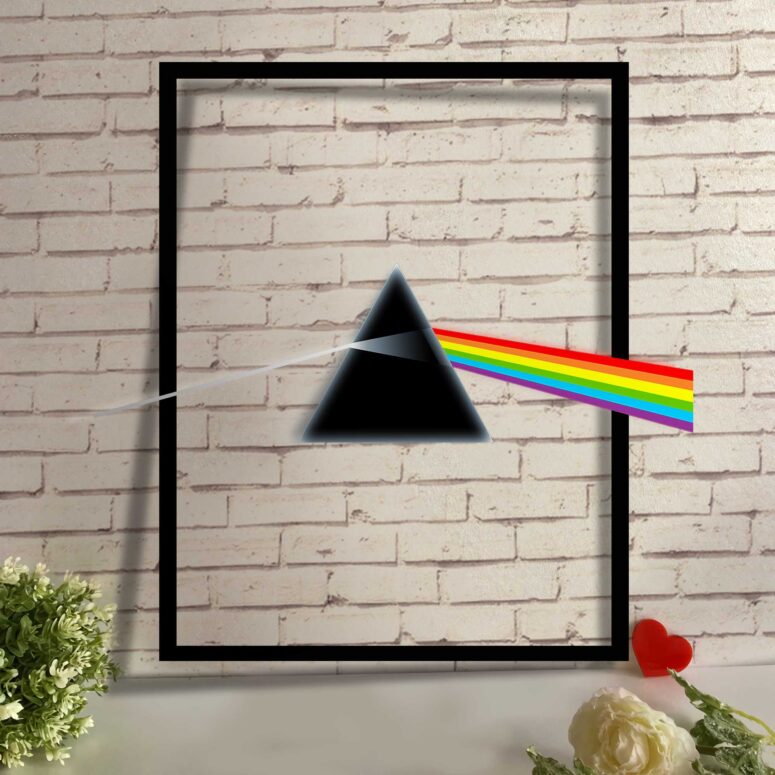 Dark Side Of The Moon Pink Floyd Metal Sign Dark Side Of The Moon Pink Floyd Metal Sign