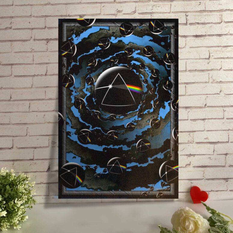 Good bye Blue Sky Dark Side Of the Moon Pink Floyd Metal Sign