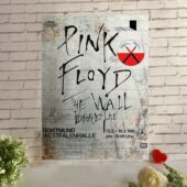 Vintage The Wall Original Vintage Tour Pink Floyd Poster for Dortmund Germany 1981 Metal Sign