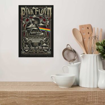 Pink Floyd Live At Rainbow Theatre 1972 Pink Floyd TDSOTM Tour Metal Sign