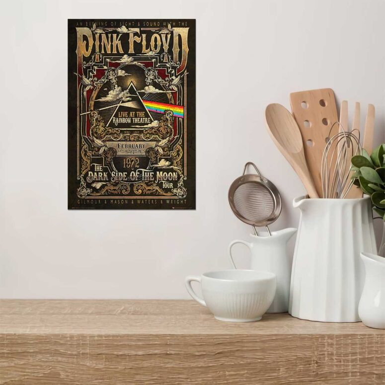 Vintage Pink Floyd Rainbow Theatre Maxi Metal Sign Vintage Pink Floyd Rainbow Theatre Maxi Metal Sign