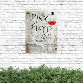 Vintage The Wall Original Vintage Tour Pink Floyd Poster for Dortmund Germany 1981 Metal Sign