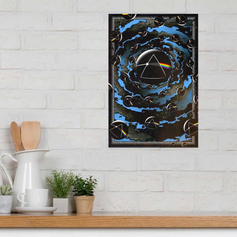 Good bye Blue Sky Dark Side Of the Moon Pink Floyd Metal Sign