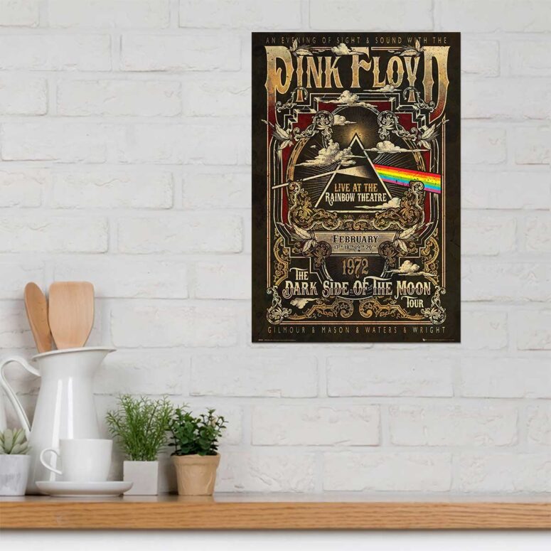 Vintage Pink Floyd Rainbow Theatre Maxi Metal Sign Vintage Pink Floyd Rainbow Theatre Maxi Metal Sign