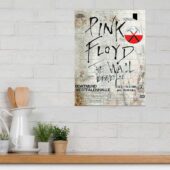 Vintage The Wall Original Vintage Tour Pink Floyd Poster for Dortmund Germany 1981 Metal Sign