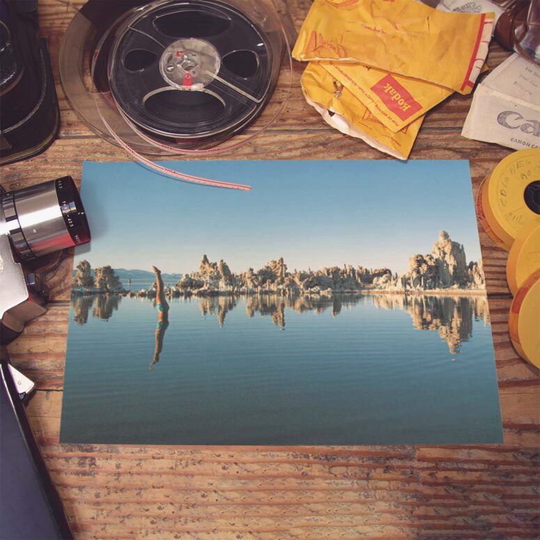 Mono Lake Wish You Were Here, Diver, Album Inner Sleeve - Pink Floyd Poster Mono Lake Wish You Were Here, Diver, Album Inner Sleeve - Pink Floyd Poster