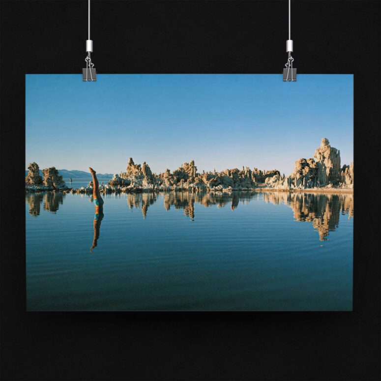 Mono Lake Wish You Were Here, Diver, Album Inner Sleeve - Pink Floyd Poster Mono Lake Wish You Were Here, Diver, Album Inner Sleeve - Pink Floyd Poster
