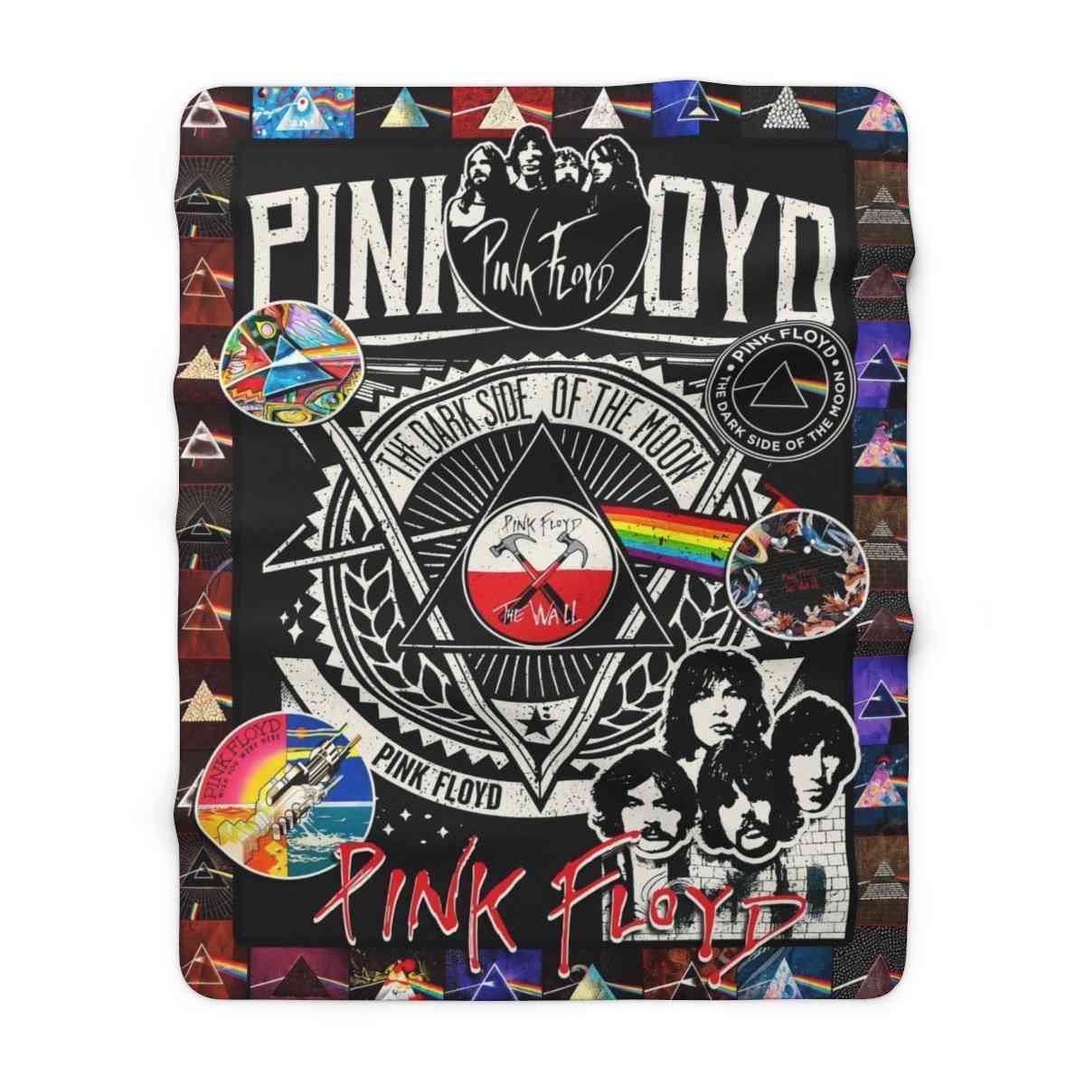 Pink Floyd Fleece Blanket - The Wall DSOTM Pink Floyd Fleece Blanket - The Wall DSOTM