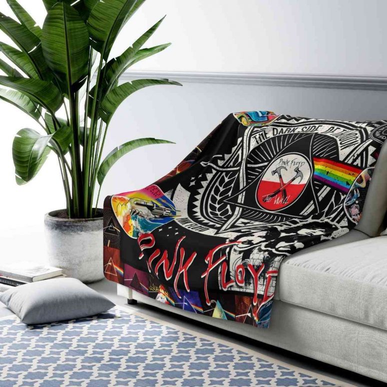 Pink Floyd Fleece Blanket - The Wall DSOTM Pink Floyd Fleece Blanket - The Wall DSOTM