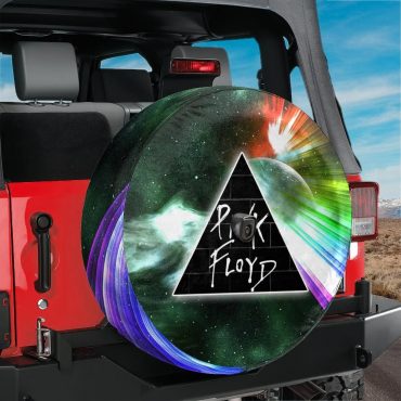 Pink Floyd Spare Tire Cover - Dark Side Of Moon Galaxy Green
