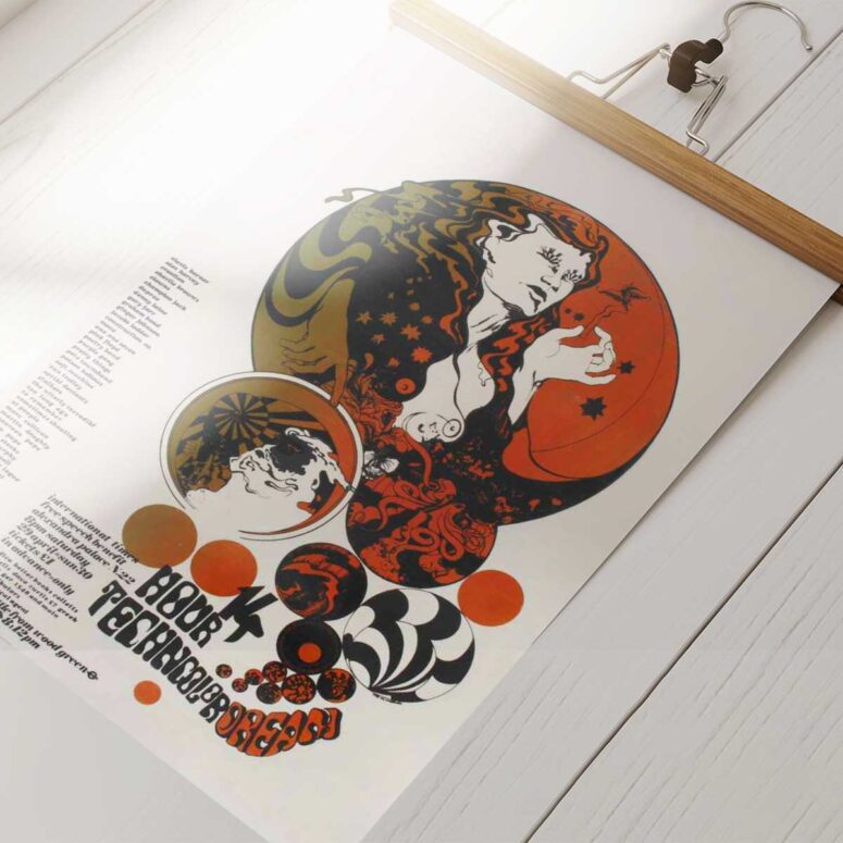 Pink Floyd Poster - 14 Hours Technicolor Dream Concert Poster London April 1967