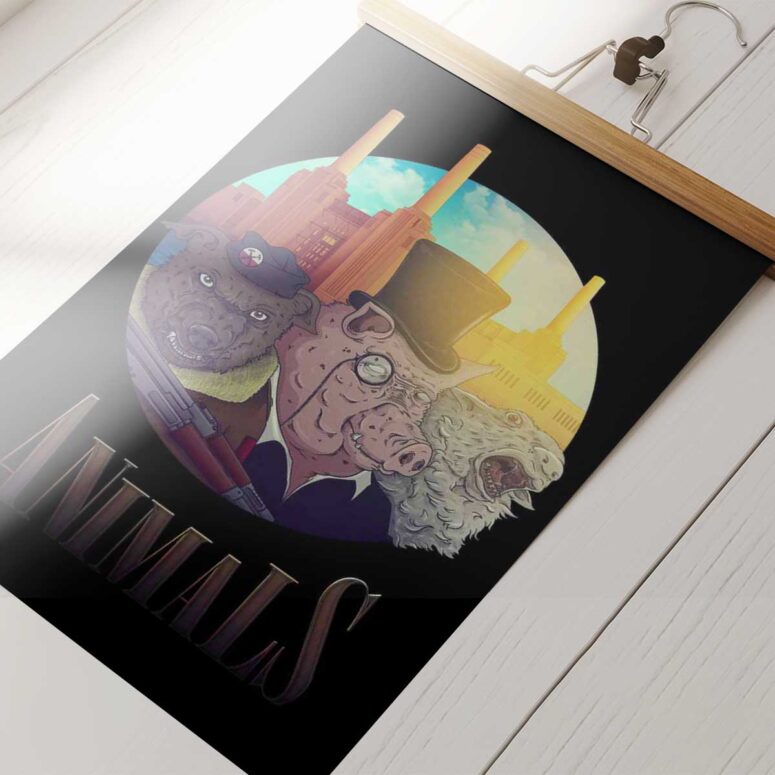 Pink Floyd Poster - Animals Poster Pink Floyd Poster - Animals Poster
