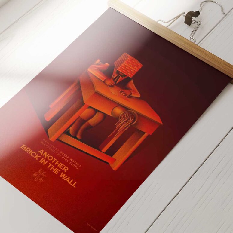 Pink Floyd Poster - Another Brick In The Wall Fan Art Pink Floyd Poster - Another Brick In The Wall Fan Art
