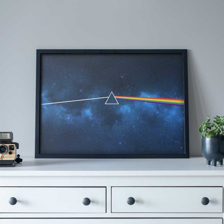 Pink Floyd Poster - Dark Side Of The Moon Art Blue