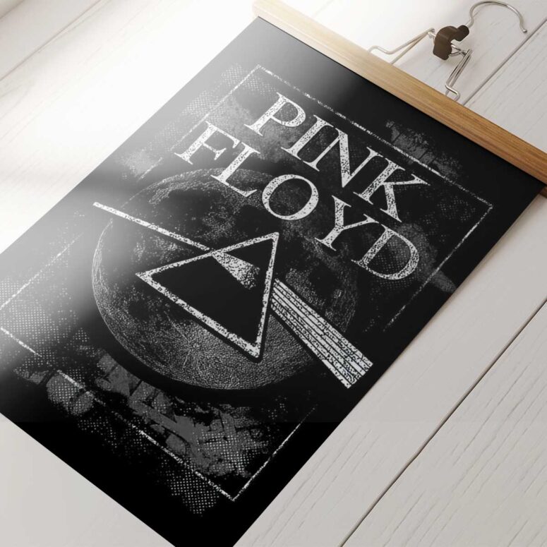 Pink Floyd Poster - Dark Side Of The Moon Hand Drawing Art Pink Floyd Poster - Dark Side Of The Moon Hand Drawing Art