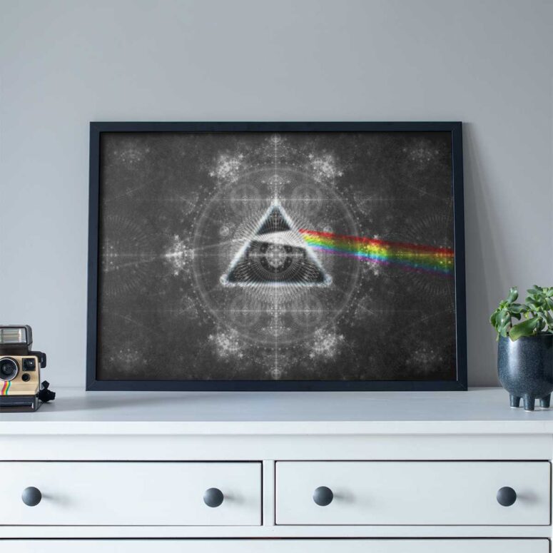 Pink Floyd Poster - Dark Side Of The Moon Psychedelic Art