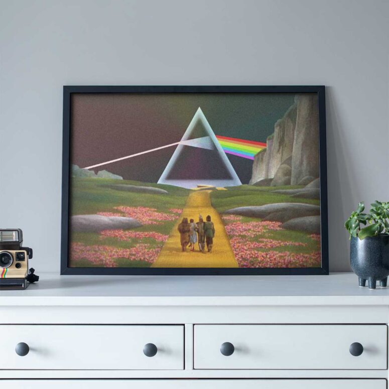 Pink Floyd Poster - Dark Side of the Rainbow x Wizard of Oz at The Logan Theatre Pink Floyd Poster - Dark Side of the Rainbow x Wizard of Oz at The Logan Theatre