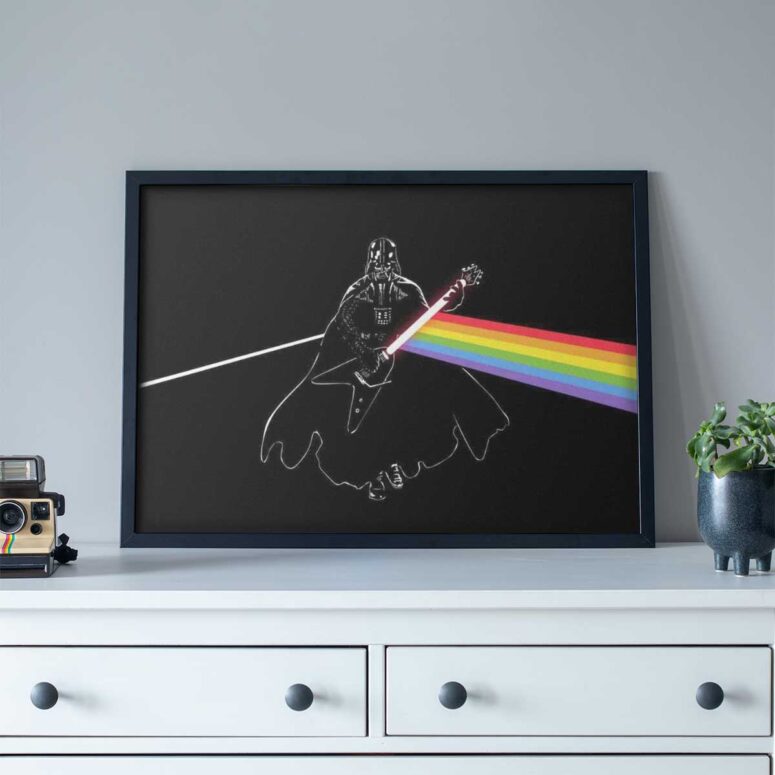 Pink Floyd Poster - Darth Vader of The Moon