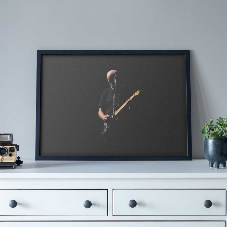 Pink Floyd Poster - David Gilmour In The Dark