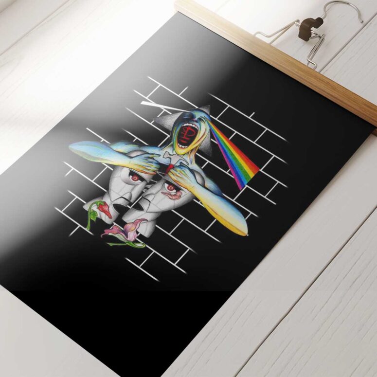 Pink Floyd Poster - Division Bell Meets The Dark Side Of The Wall