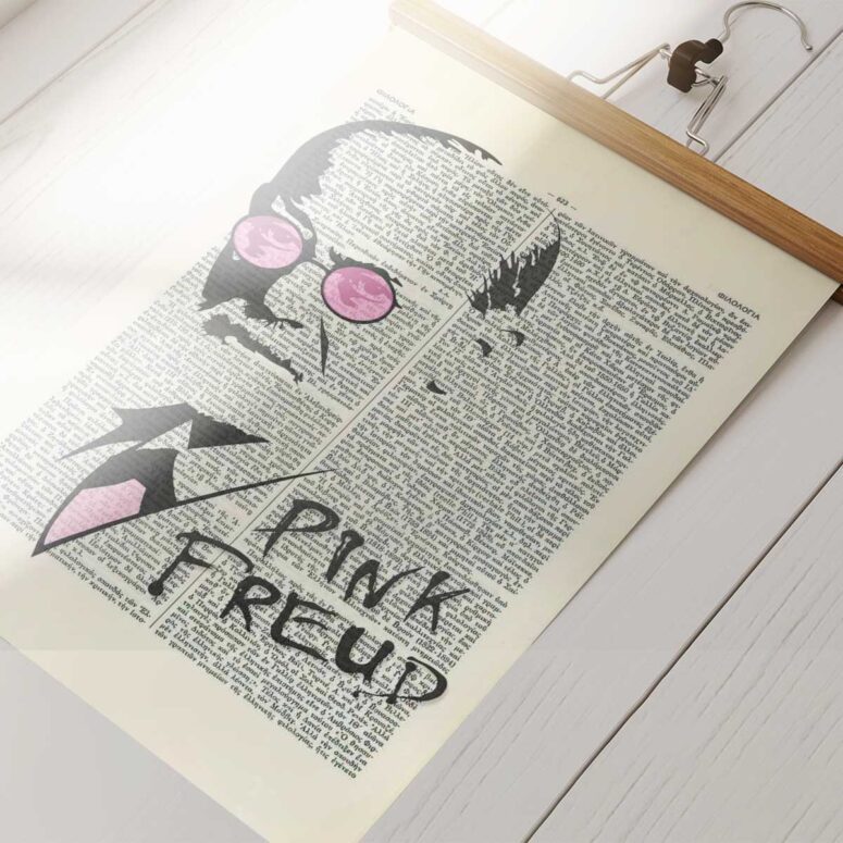 Pink Floyd Poster - Freud Dictionary Art
