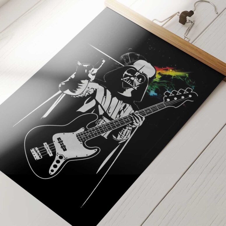 Pink Floyd Poster - Funny The Dark Side of the Death Star