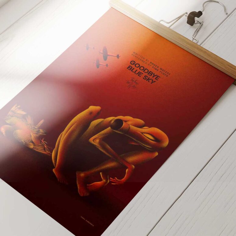 Pink Floyd Poster - Goodbye Blue Sky Fan Art