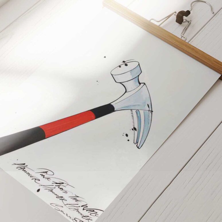 Pink Floyd Poster - Hammer Hammer Hammer Pink Floyd Poster - Hammer Hammer Hammer