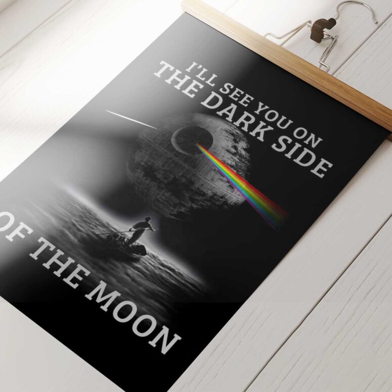 Pink Floyd Poster - I'll see you on the dark side of the moon