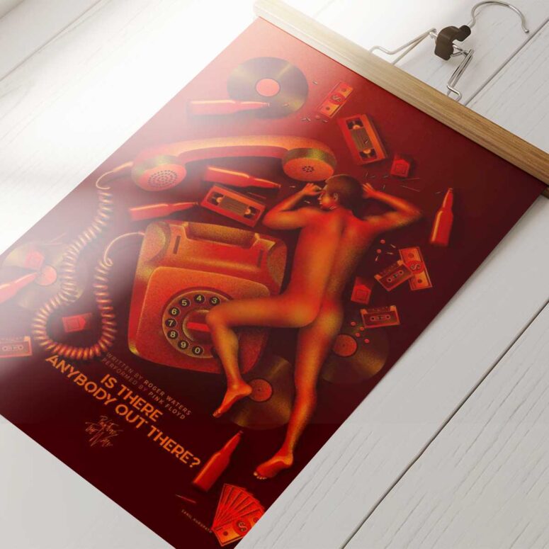 Pink Floyd Poster - Is There Anybody Out There 2 Fan Art Pink Floyd Poster - Is There Anybody Out There 2 Fan Art